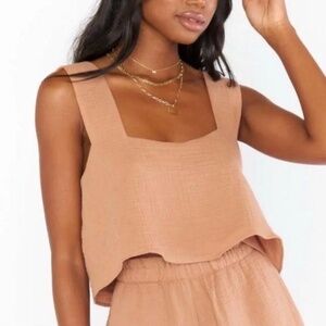 Show Me Your MuMu | Tara Crop Top | Size S | Tan